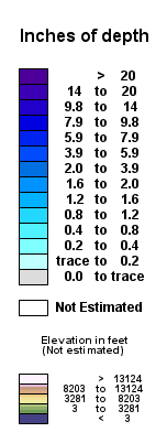 Snow Accumulation Legend
