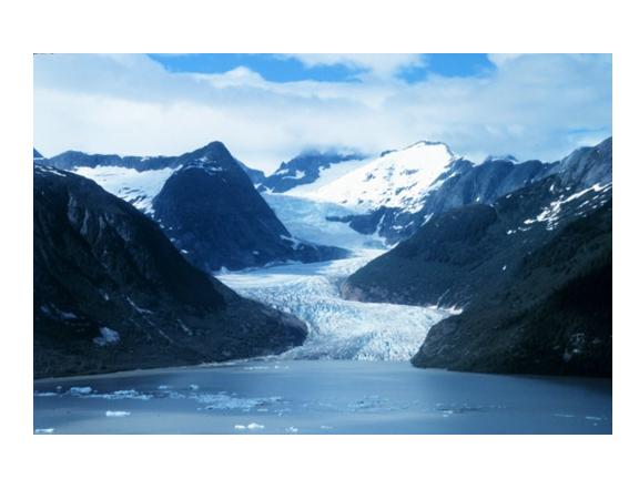 glacier reaching the sea (photo: NOAA)